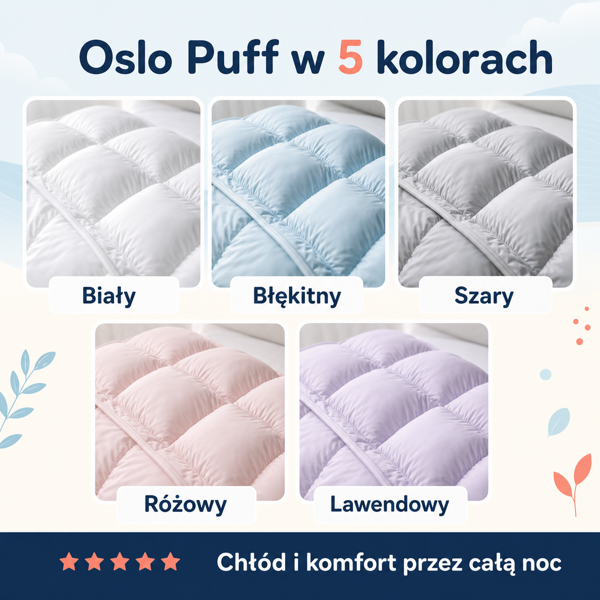 Oslo Puff – puszysta poduszka chłodząca
