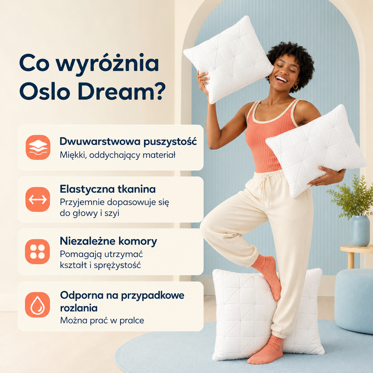 Oslo Dream – wyjątkowo puszysta poduszka