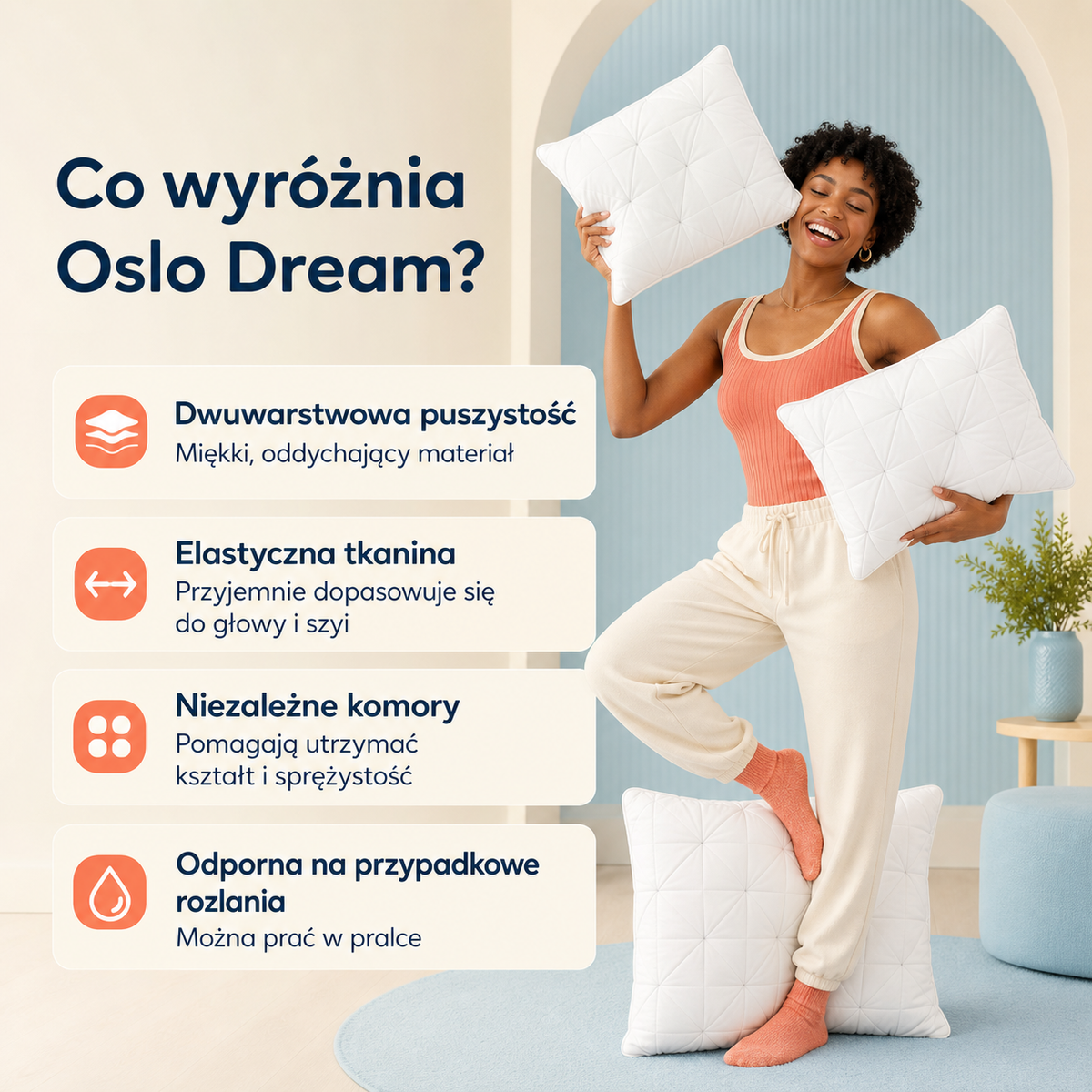 Oslo Dream – wyjątkowo puszysta poduszka