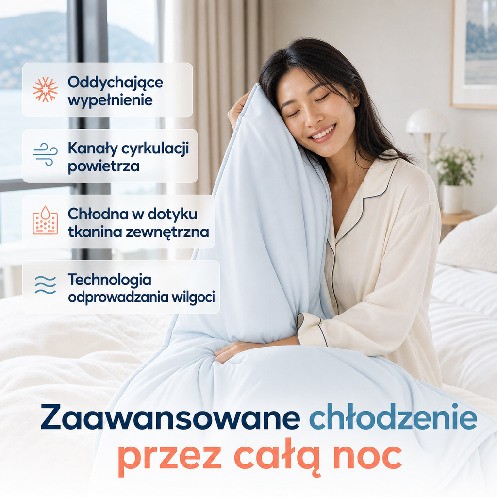Oslo Breeze – dwustronna kołdra chłodząca