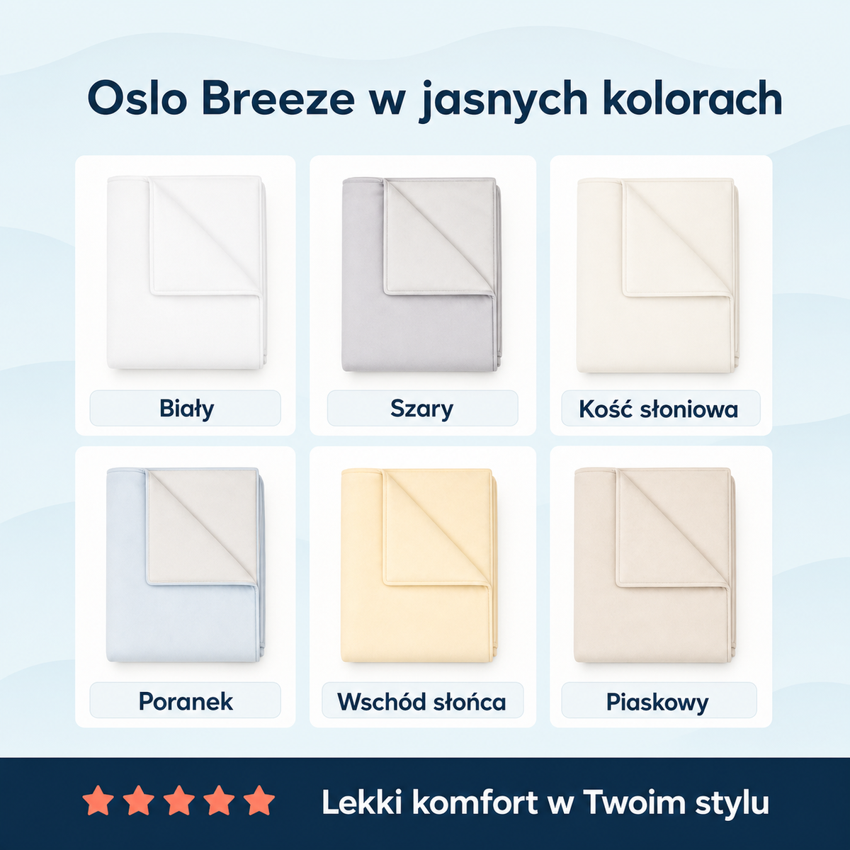 Oslo Breeze – dwustronna kołdra chłodząca