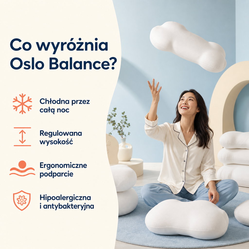 Oslo Balance – ergonomiczna poduszka 6-strefowa