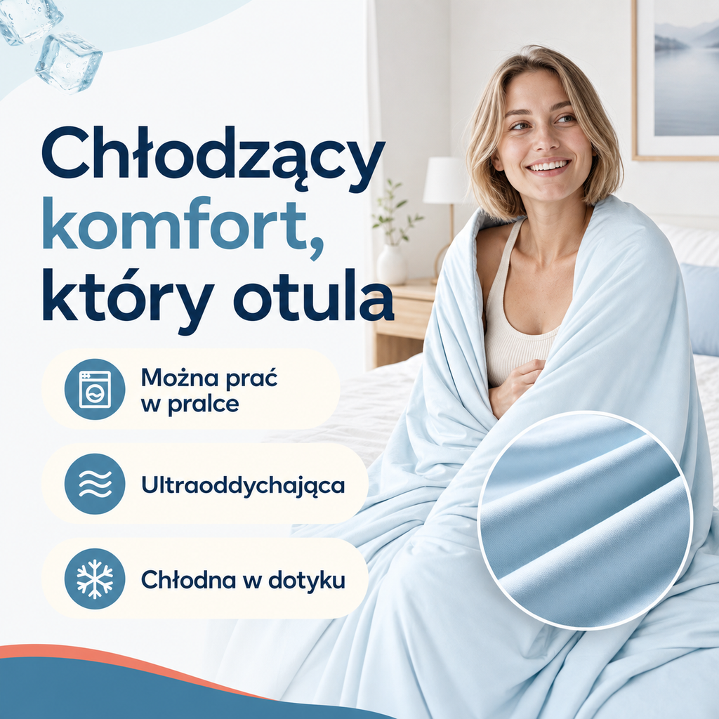 Oslo Breeze – dwustronna kołdra chłodząca