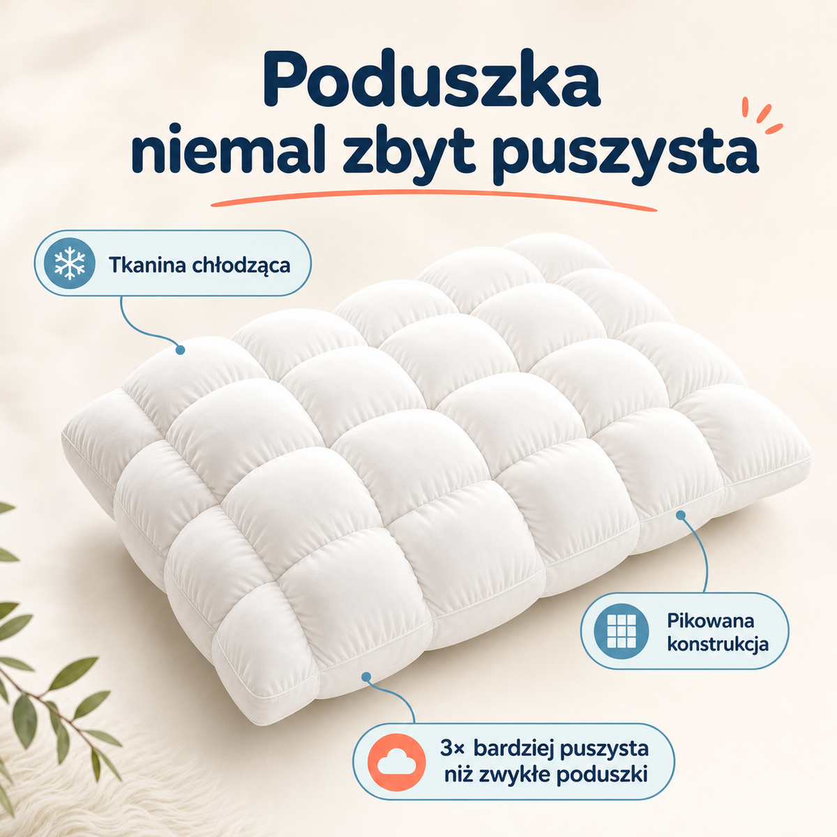 Oslo Puff – puszysta poduszka chłodząca