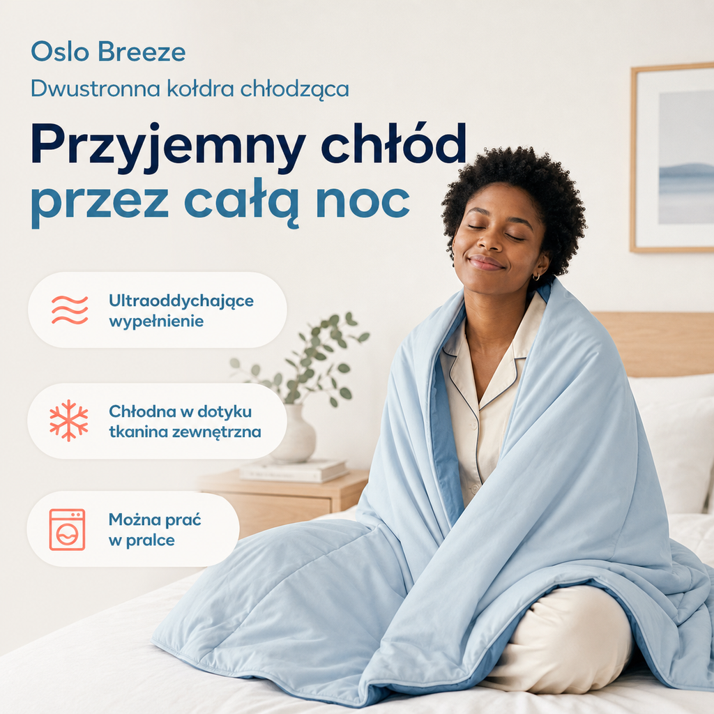 Oslo Breeze – dwustronna kołdra chłodząca
