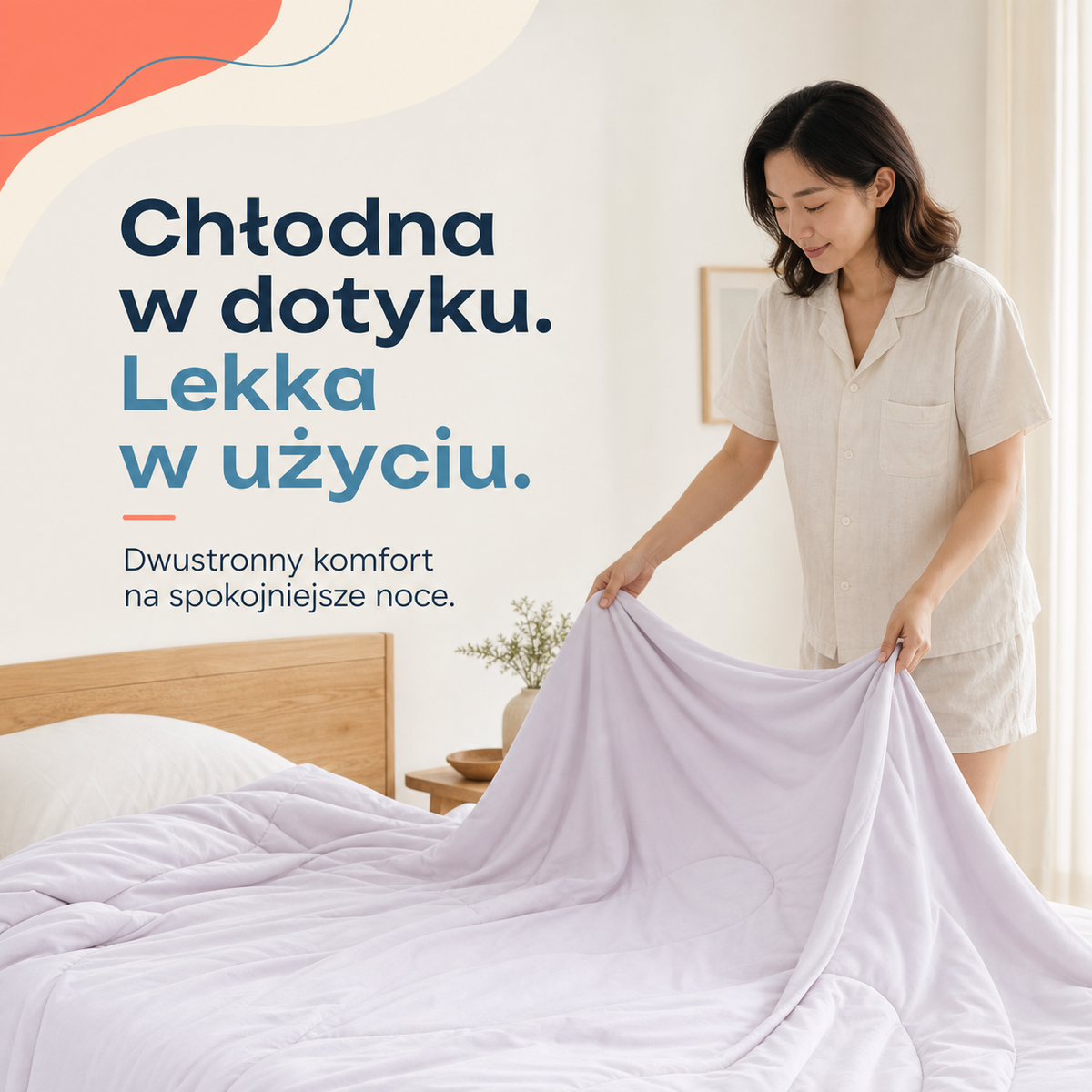 Oslo Breeze – dwustronna kołdra chłodząca